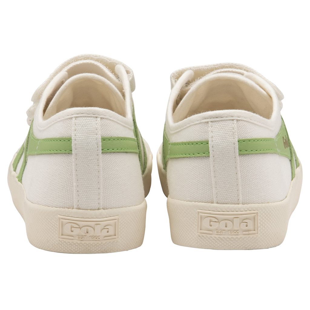 Gola Vegan Classics Coaster Strap Sneakers Branco Verdes Portugal | BROJ76492