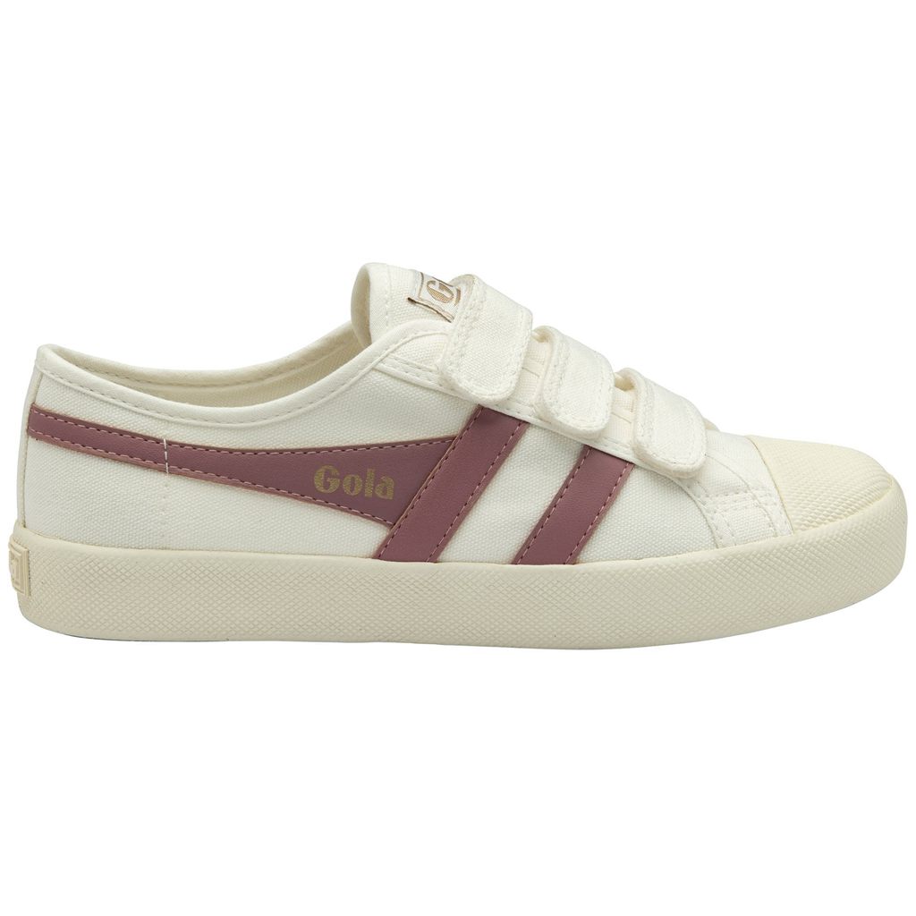 Gola Vegan Classics Coaster Strap Sneakers Branco Rosa Portugal | BLKU08297