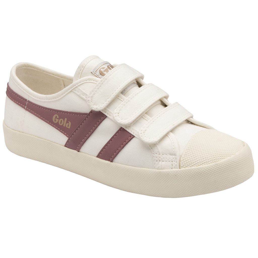 Gola Vegan Classics Coaster Strap Sneakers Branco Rosa Portugal | BLKU08297