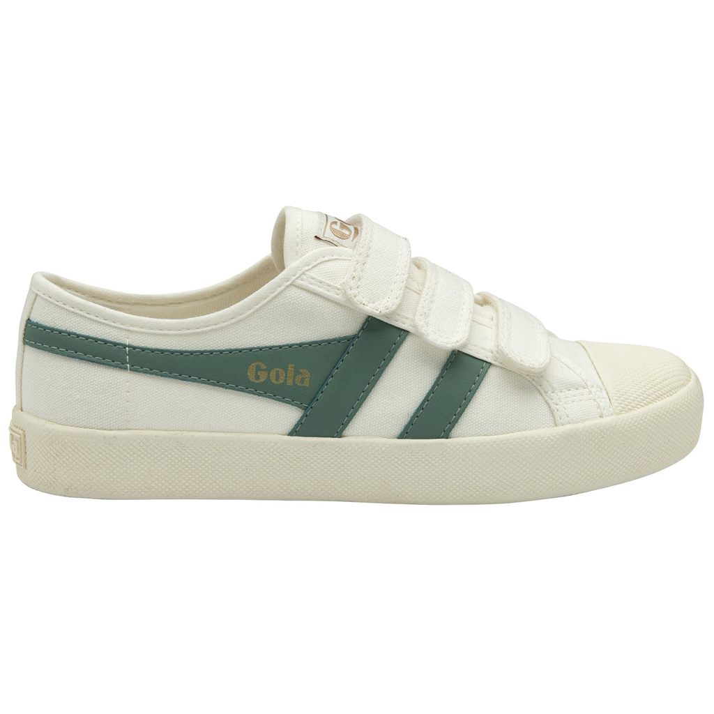 Gola Vegan Classics Coaster Strap Sneakers Branco Verdes Portugal | YSML28065