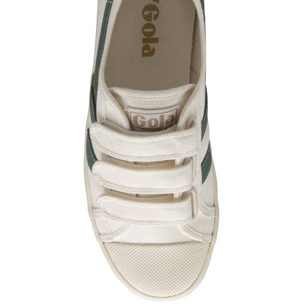 Gola Vegan Classics Coaster Strap Sneakers Branco Verdes Portugal | YSML28065