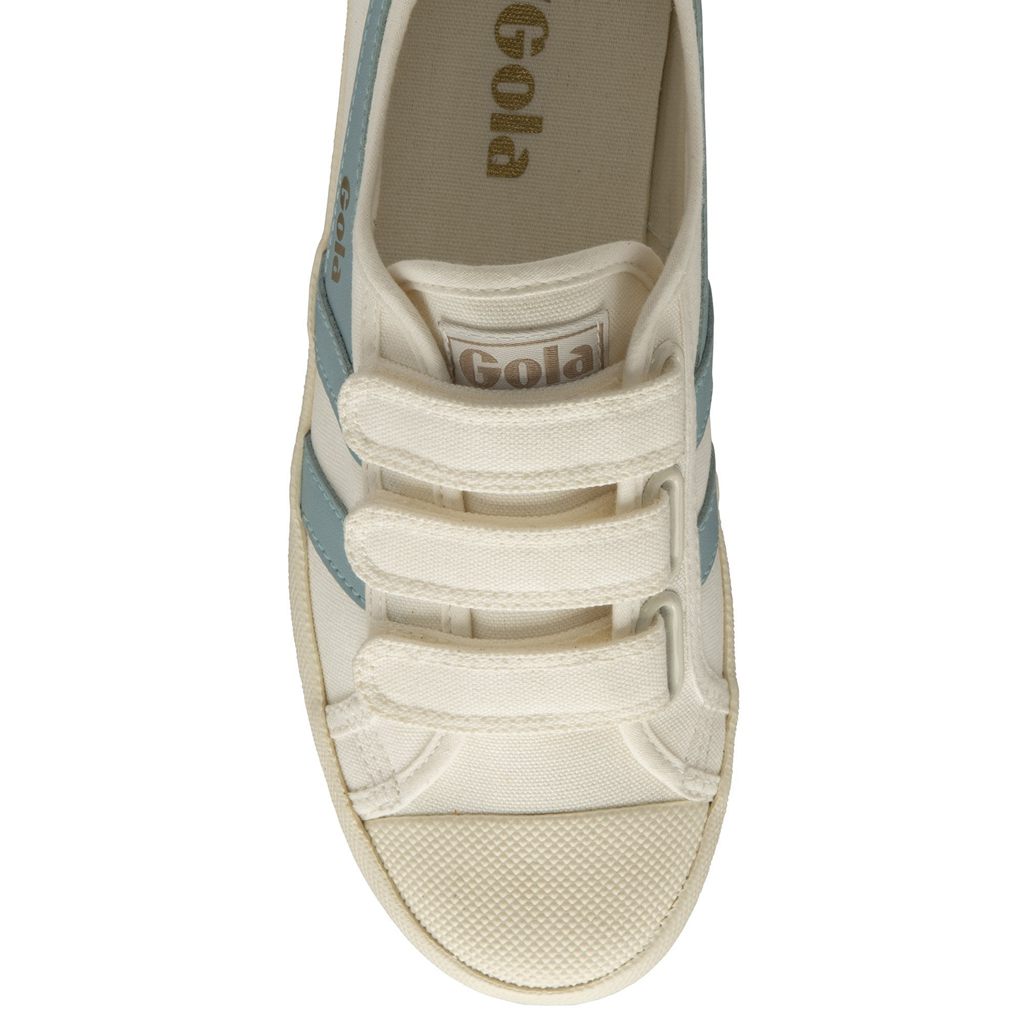 Gola Vegan Classics Coaster Strap Sneakers Branco Azuis Portugal | OHNF79580