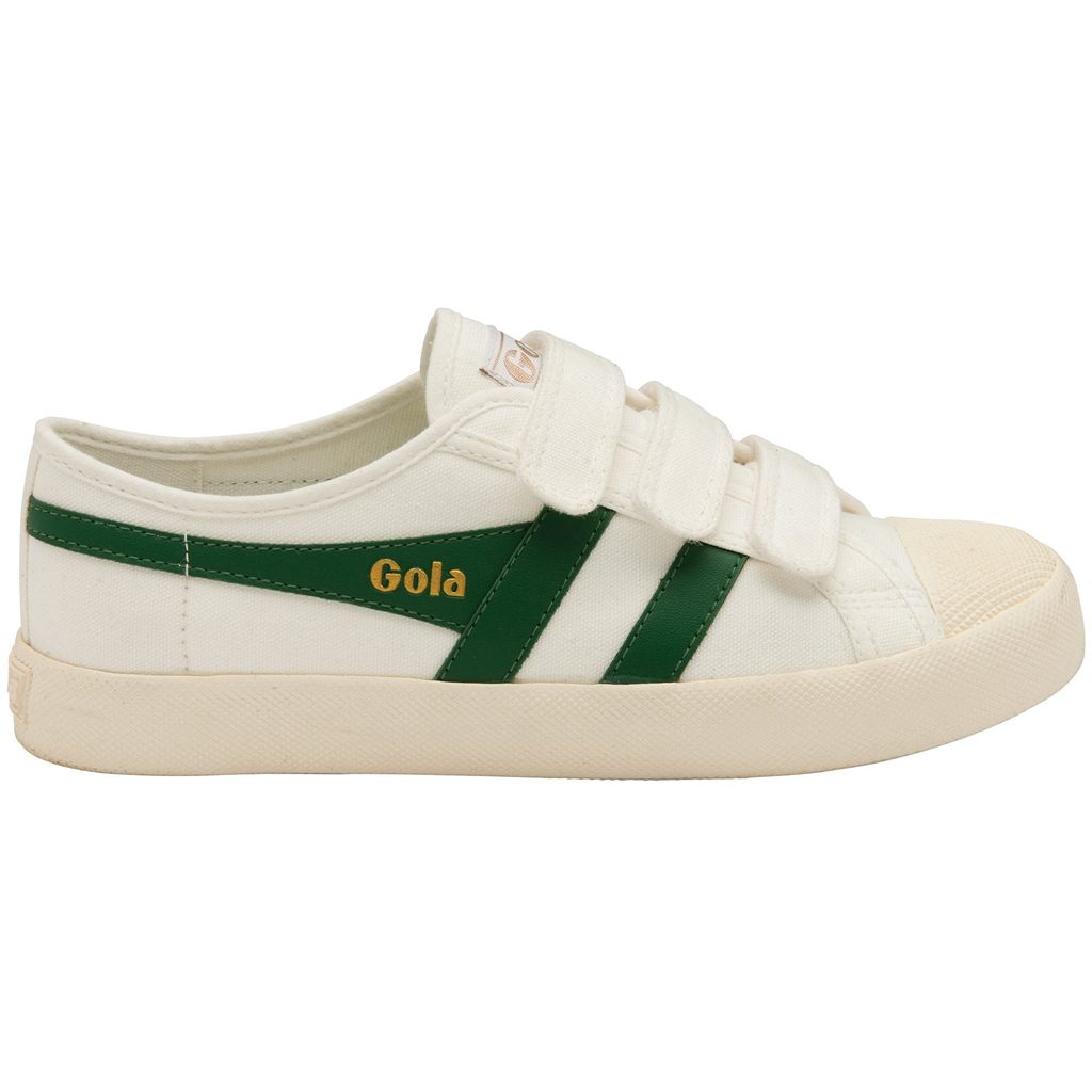 Gola Vegan Classics Coaster Strap Sneakers Branco Verdes Escuro Portugal | THQA71932