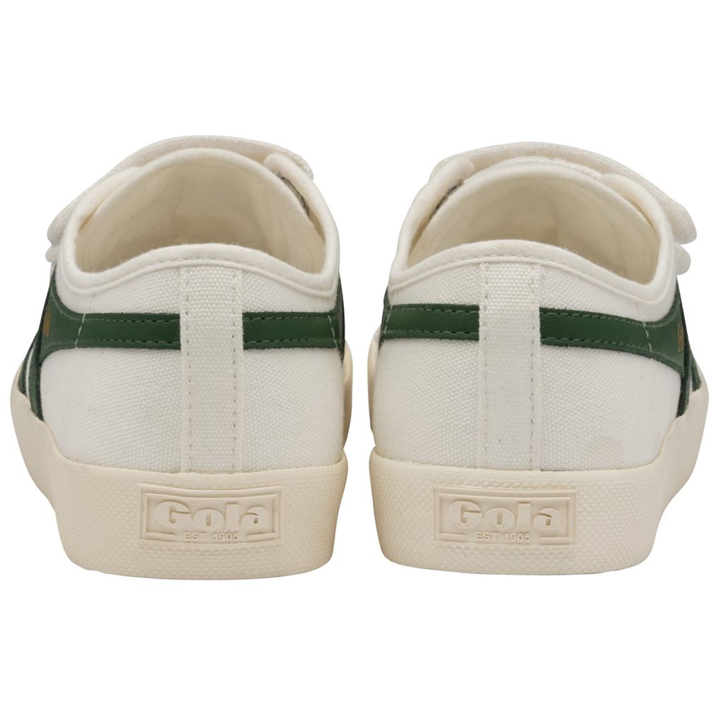Gola Vegan Classics Coaster Strap Sneakers Branco Verdes Escuro Portugal | THQA71932