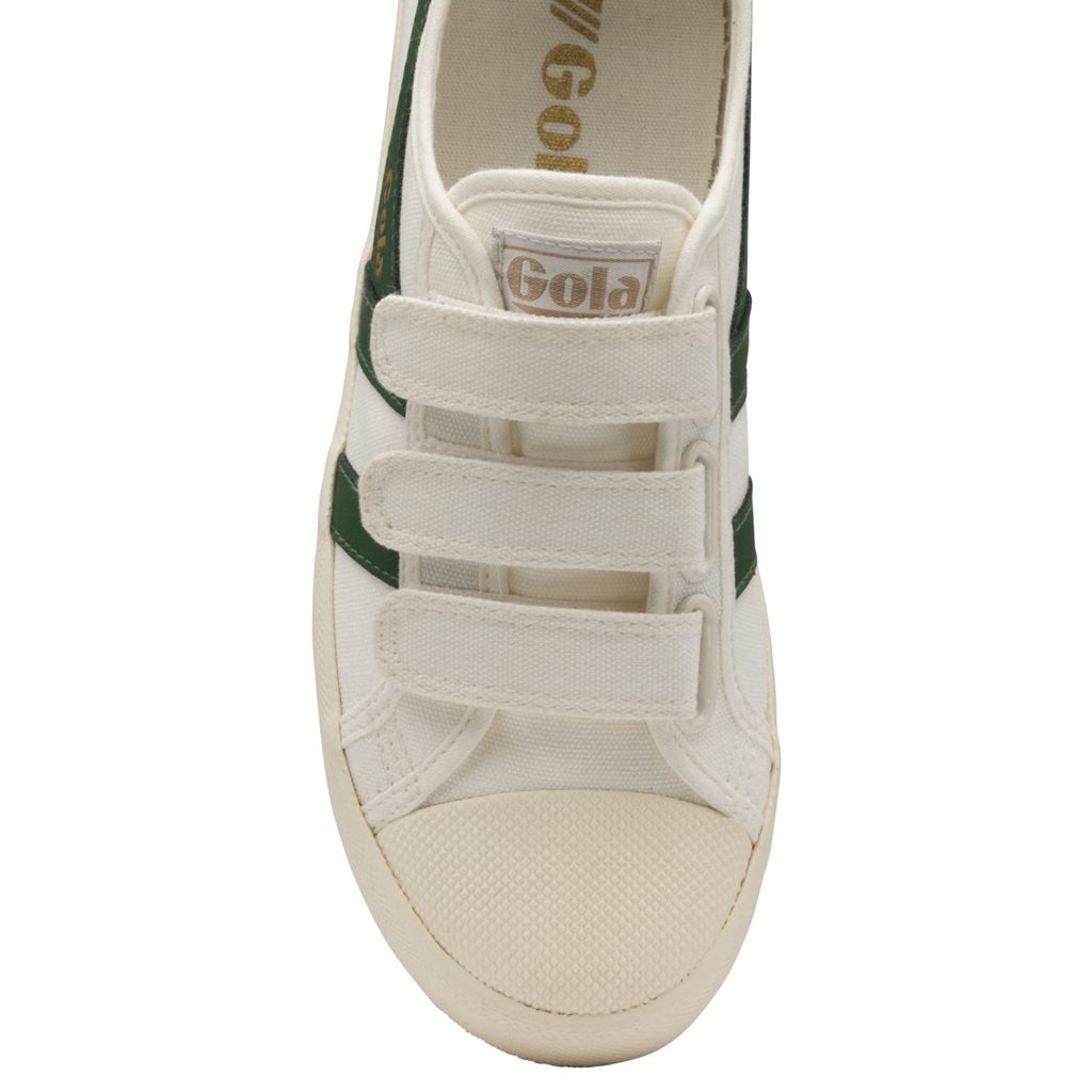 Gola Vegan Classics Coaster Strap Sneakers Branco Verdes Escuro Portugal | THQA71932