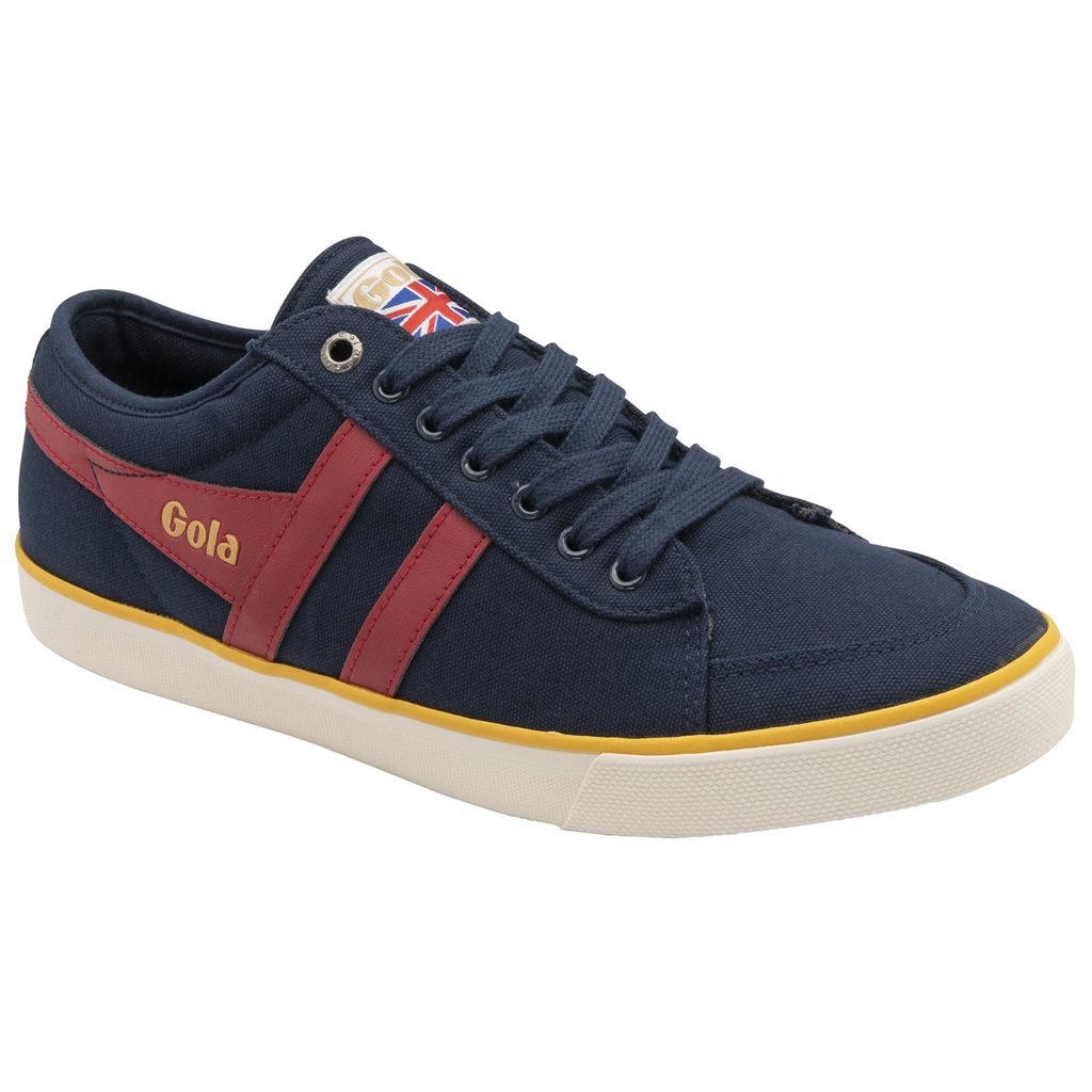 Gola Vegan Classics Comet Plimsoll Sneakers Azul Marinho Vermelhas Escuro Portugal | LARM97320