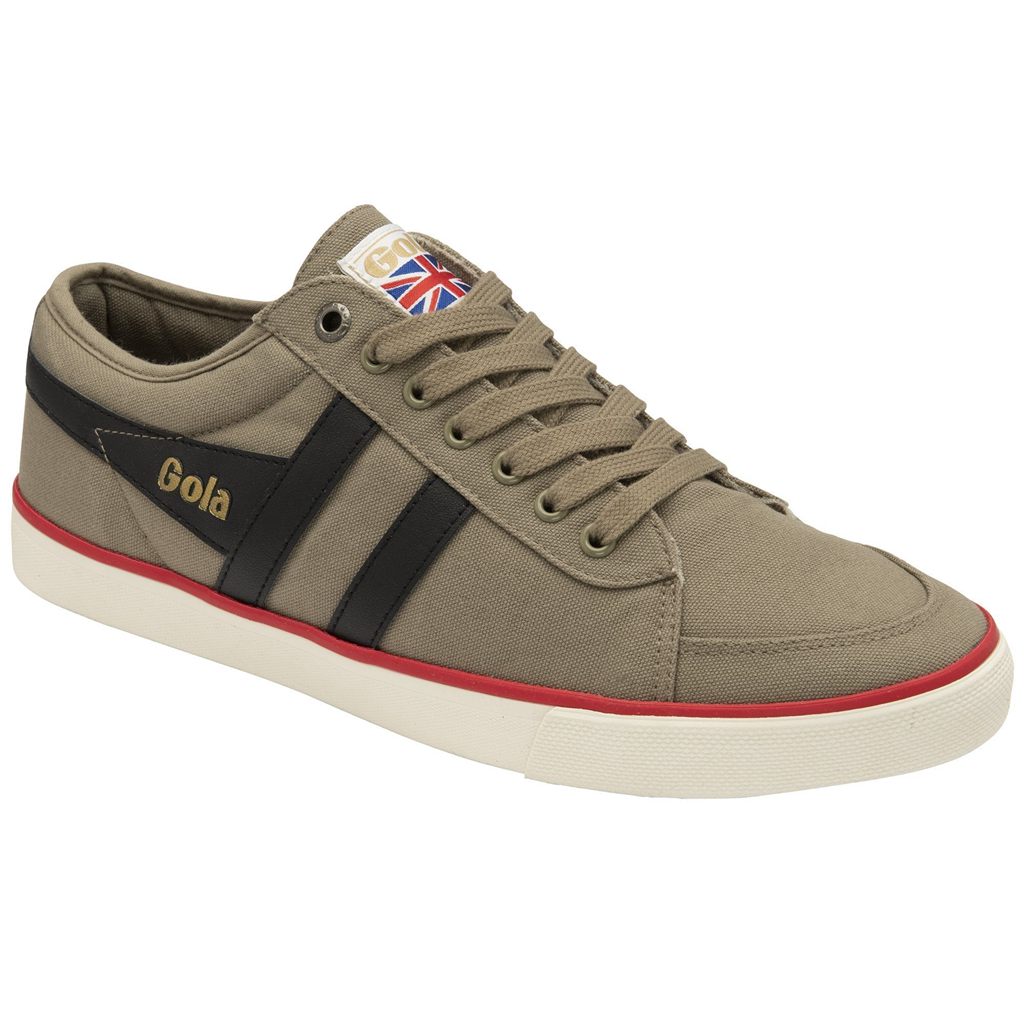 Gola Vegan Classics Comet Plimsoll Sneakers Pretas Vermelhas Escuro Portugal | ZNYI74609