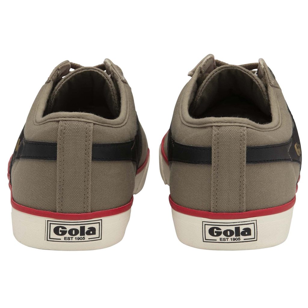 Gola Vegan Classics Comet Plimsoll Sneakers Pretas Vermelhas Escuro Portugal | ZNYI74609