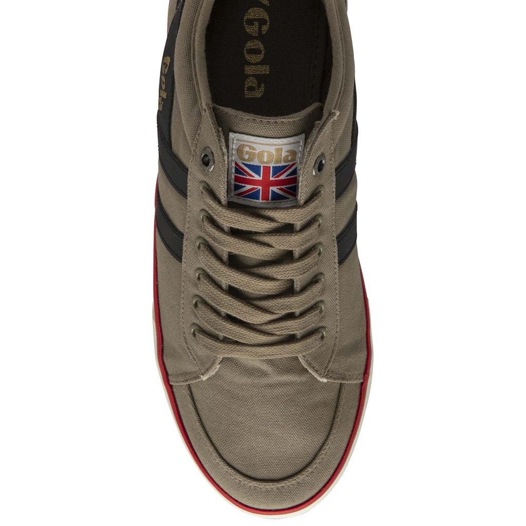 Gola Vegan Classics Comet Plimsoll Sneakers Pretas Vermelhas Escuro Portugal | ZNYI74609