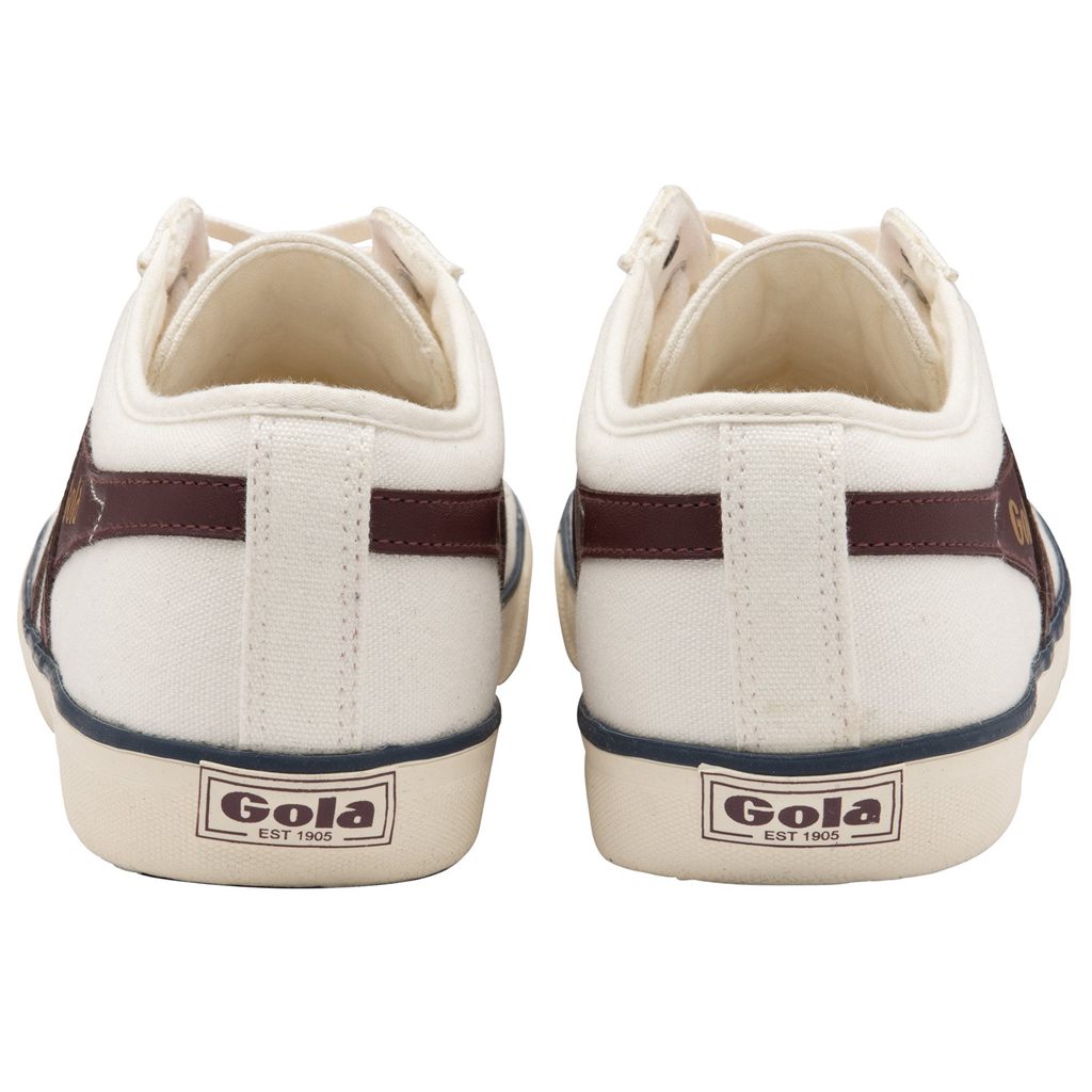 Gola Vegan Classics Comet Plimsoll Sneakers Branco Bordeaux Azul Marinho Portugal | TMXH23647