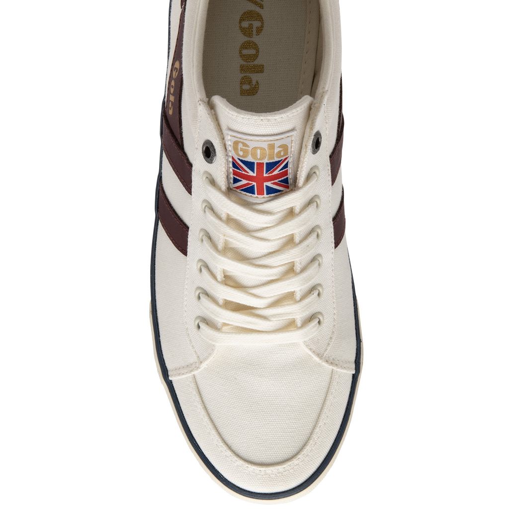 Gola Vegan Classics Comet Plimsoll Sneakers Branco Bordeaux Azul Marinho Portugal | TMXH23647