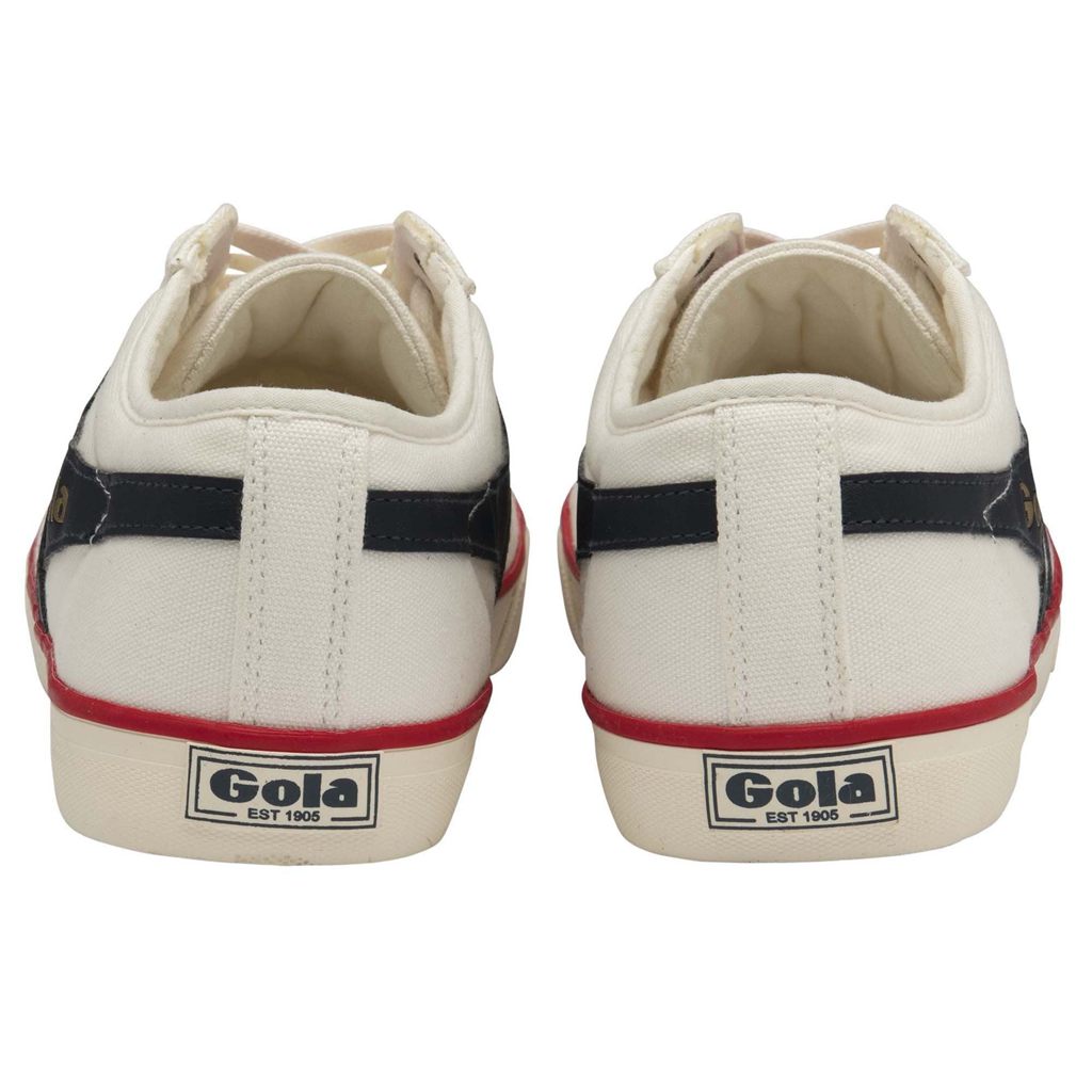 Gola Vegan Classics Comet Plimsoll Sneakers Branco Azul Marinho Vermelhas Portugal | ICSL10973