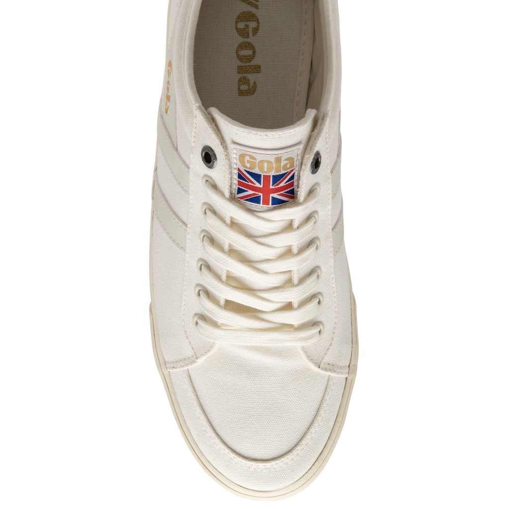 Gola Vegan Classics Comet Plimsoll Sneakers Branco Branco Portugal | WXTR75802