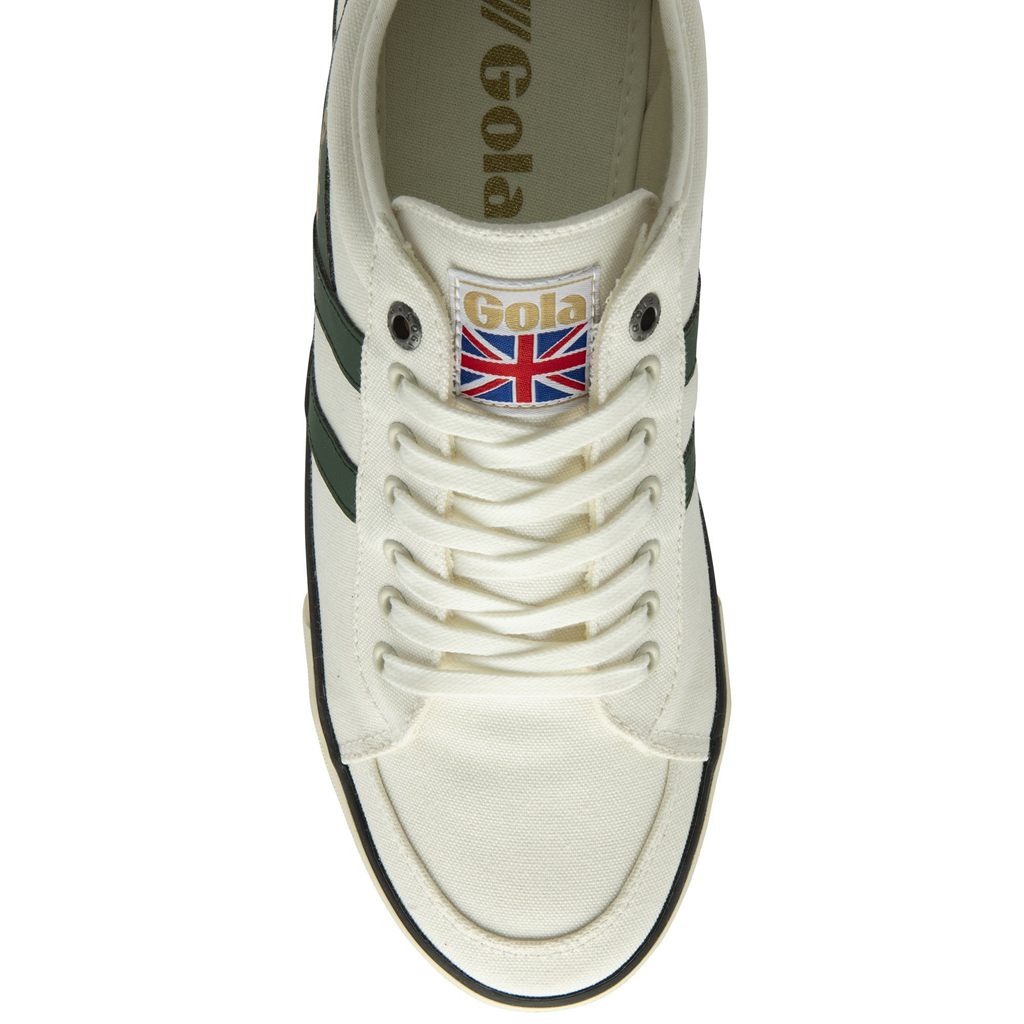 Gola Vegan Classics Comet Plimsoll Sneakers Branco Pretas Portugal | SIAD39401