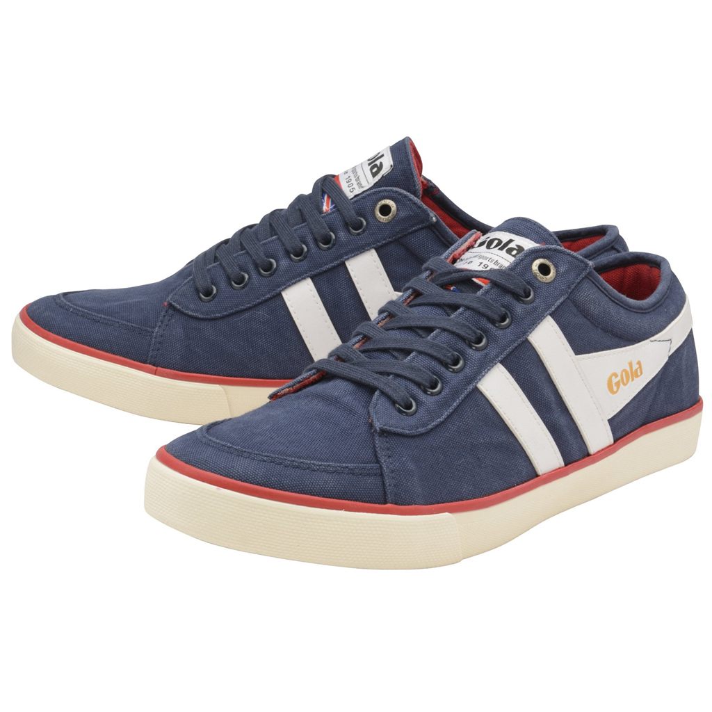 Gola Vegan Classics Comet Plimsoll Sneakers Azul Marinho Branco Portugal | UOMP90735