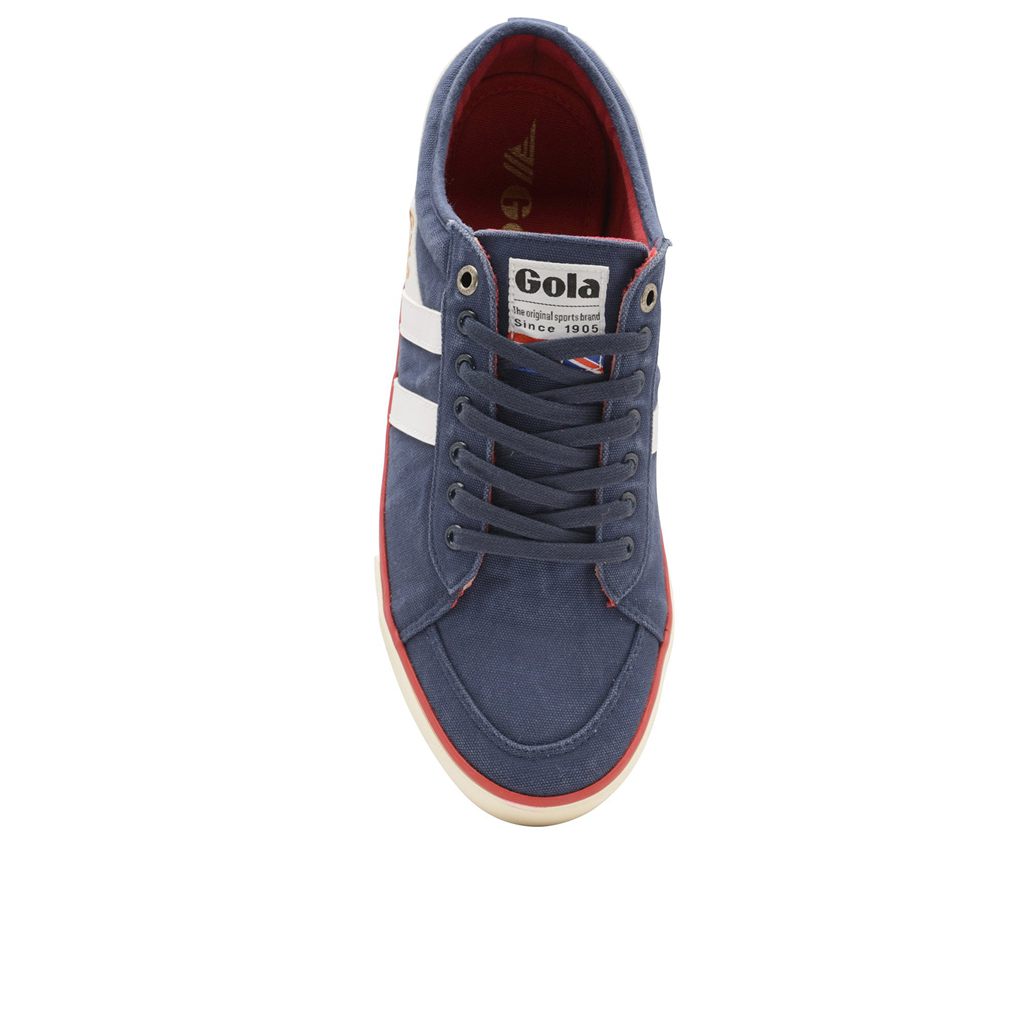 Gola Vegan Classics Comet Plimsoll Sneakers Azul Marinho Branco Portugal | UOMP90735