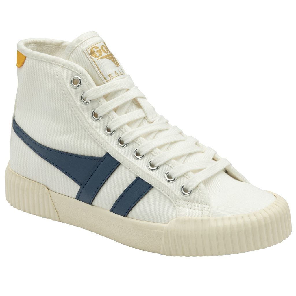 Gola Vegan Classics Rally High Plimsoll Sneakers Branco Portugal | RKAN39406