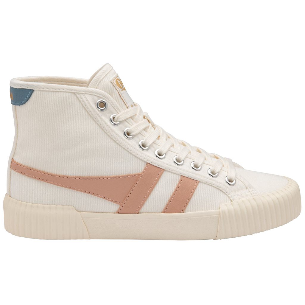 Gola Vegan Classics Rally High Plimsoll Sneakers Branco Rosa Portugal | IOUN32891