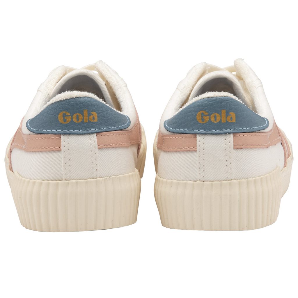 Gola Vegan Classics Rally Plimsoll Sneakers Branco Rosa Portugal | KDEJ21534