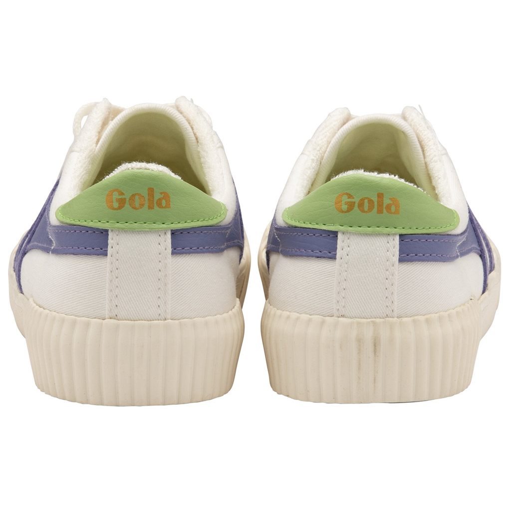 Gola Vegan Classics Rally Plimsoll Sneakers Branco Lavanda Verdes Portugal | UWEQ25897