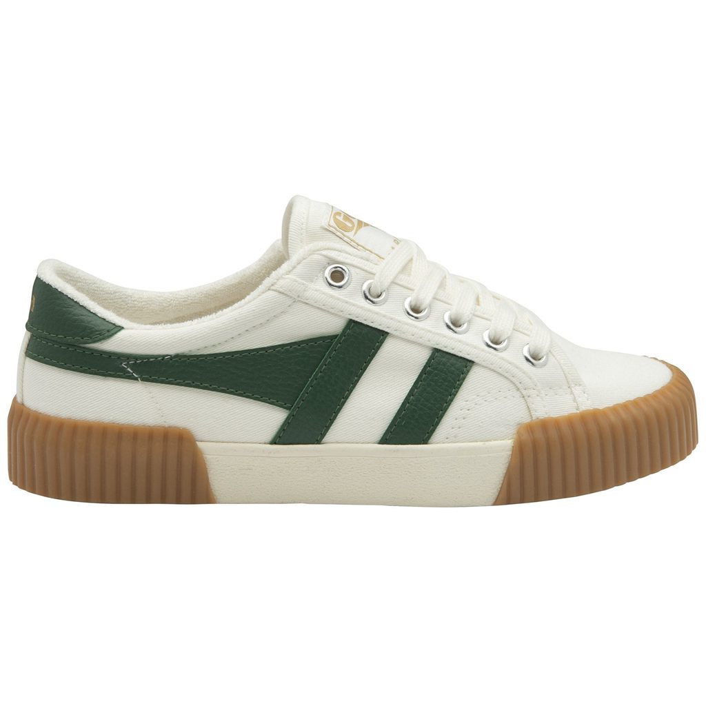 Gola Vegan Classics Rally Plimsoll Sneakers Branco Verdes Portugal | DUEY92607