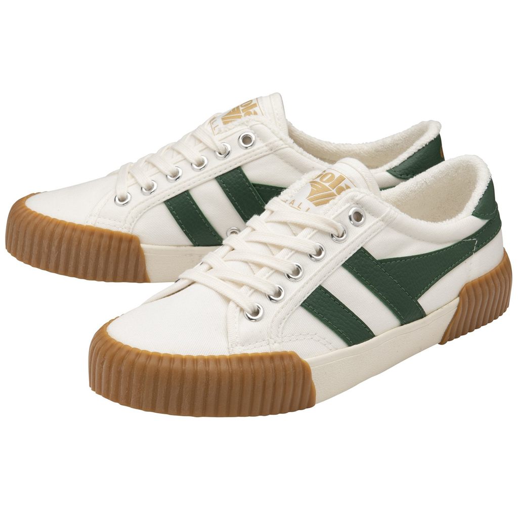 Gola Vegan Classics Rally Plimsoll Sneakers Branco Verdes Portugal | DUEY92607