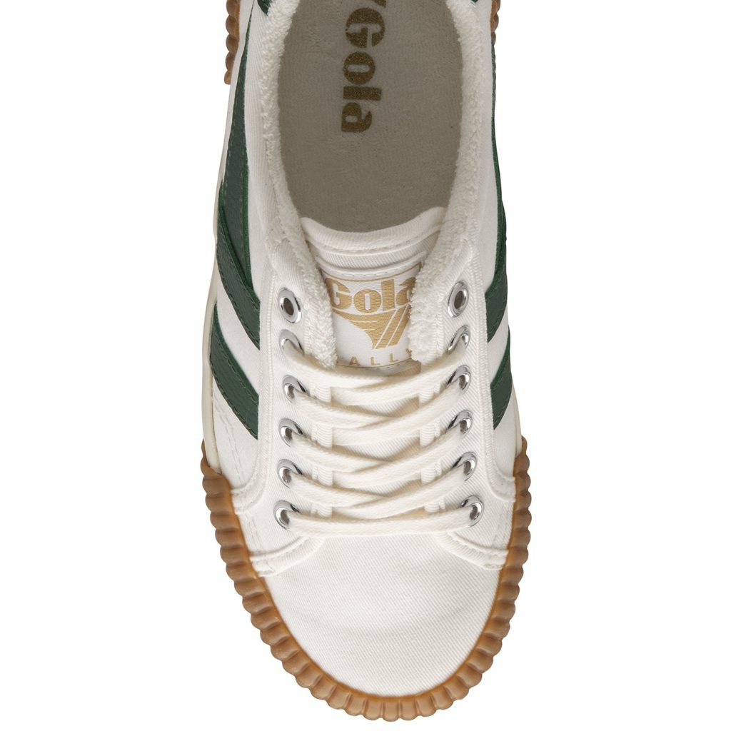 Gola Vegan Classics Rally Plimsoll Sneakers Branco Verdes Portugal | DUEY92607