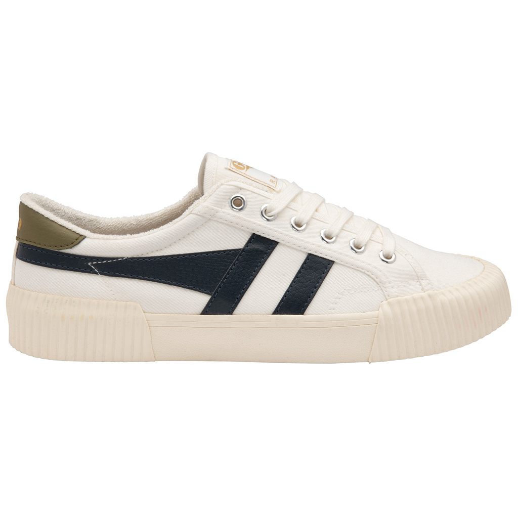 Gola Vegan Classics Rally Plimsoll Sneakers Branco Azul Marinho Caqui Portugal | VHNB78016