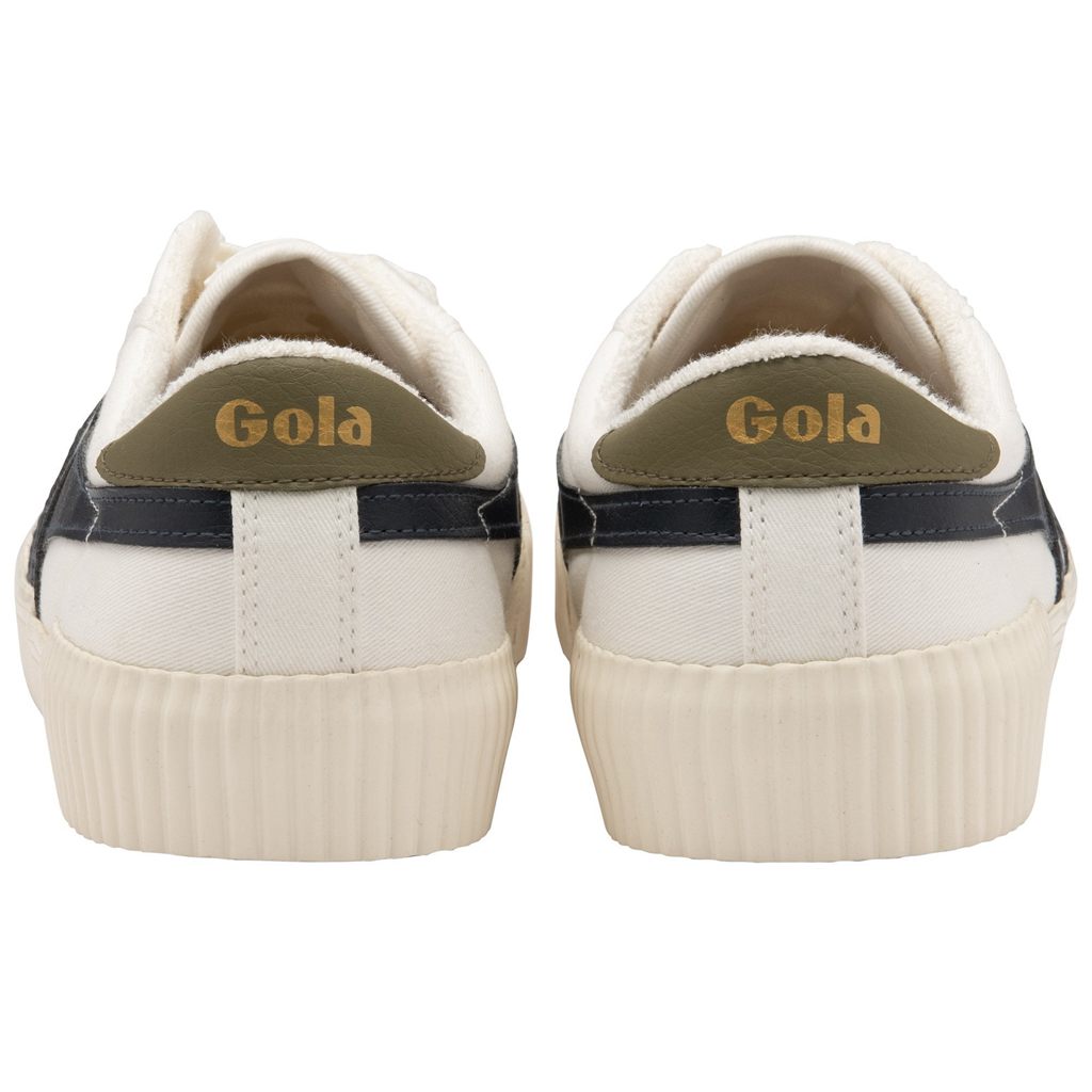 Gola Vegan Classics Rally Plimsoll Sneakers Branco Azul Marinho Caqui Portugal | VHNB78016