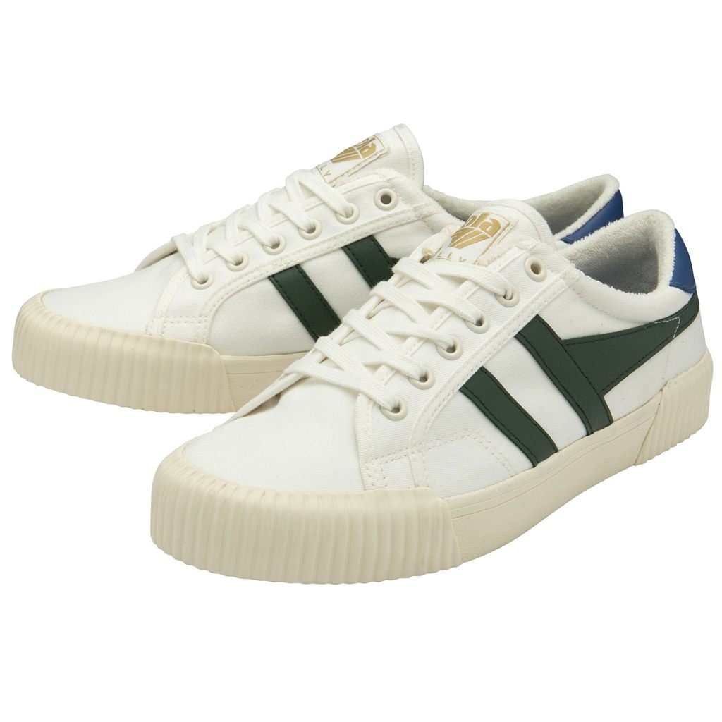 Gola Vegan Classics Rally Plimsoll Sneakers Branco Azuis Portugal | TPVG57092