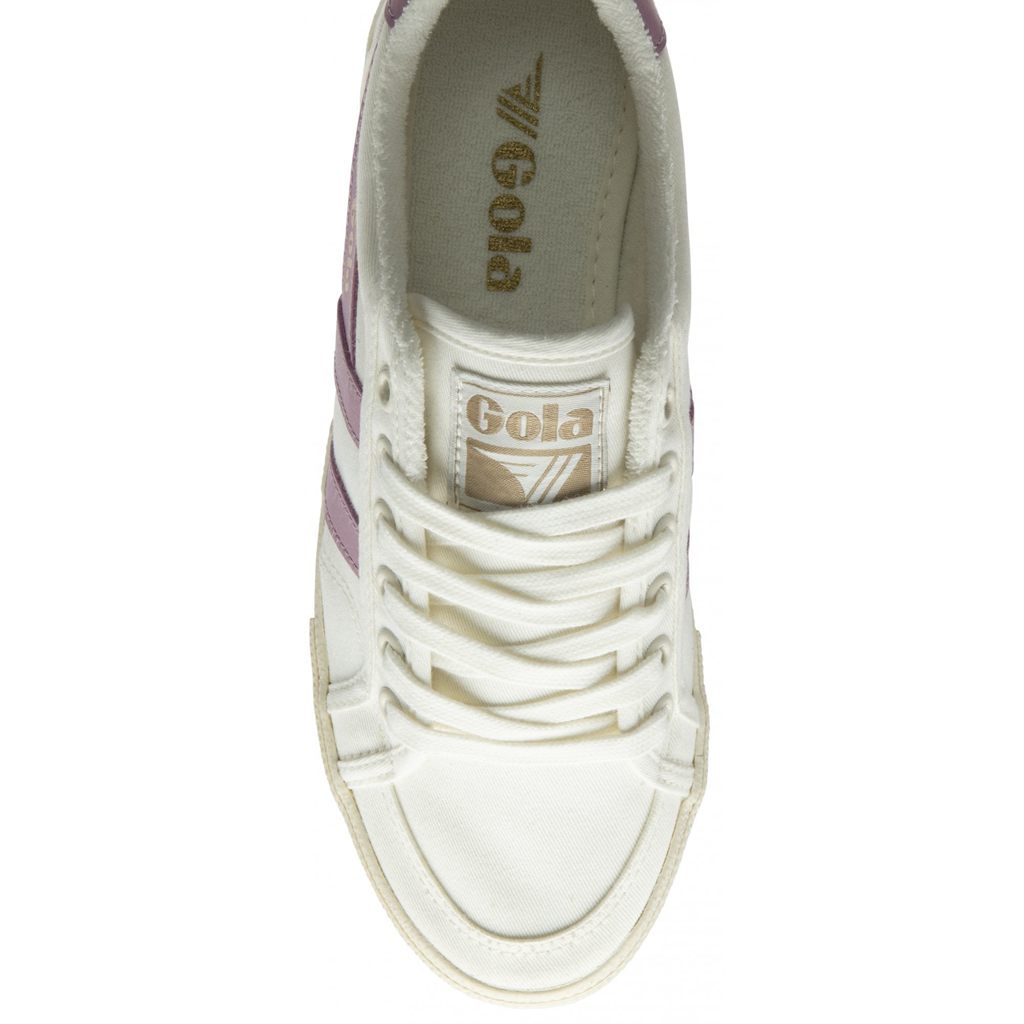 Gola Vegan Classics Stratus Plimsoll Sneakers Branco Portugal | KJGF89374