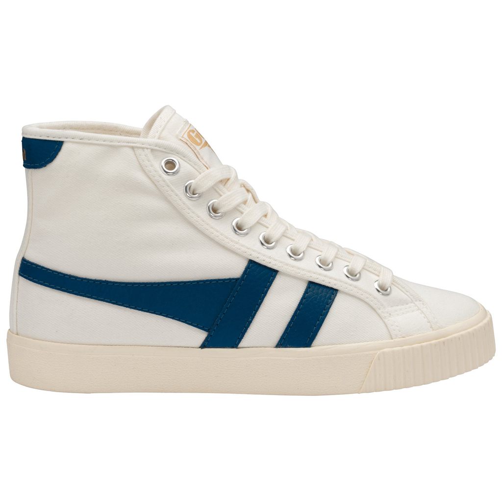 Gola Vegan Classics Tennis Mark Cox High Sneakers Branco Azuis Portugal | NXRM05743
