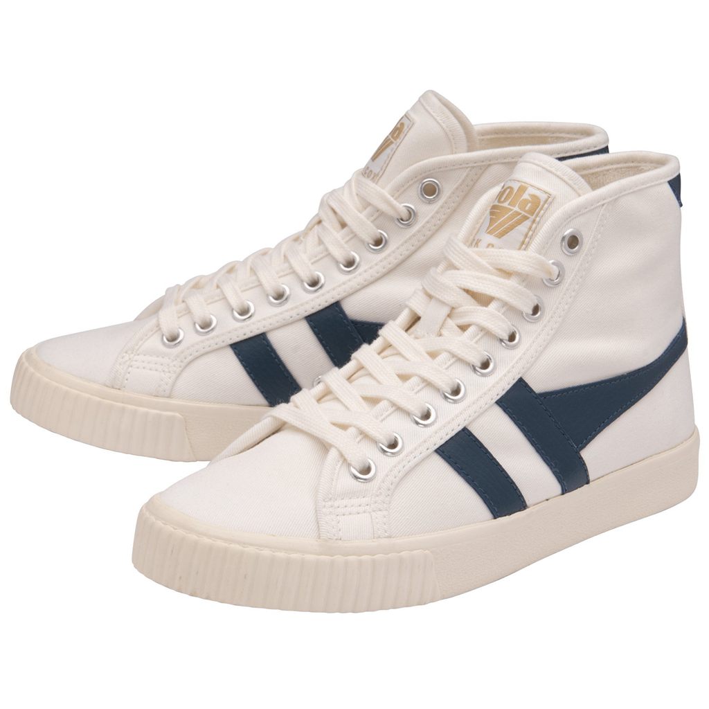 Gola Vegan Classics Tennis Mark Cox High Sneakers Branco Azuis Portugal | NXRM05743