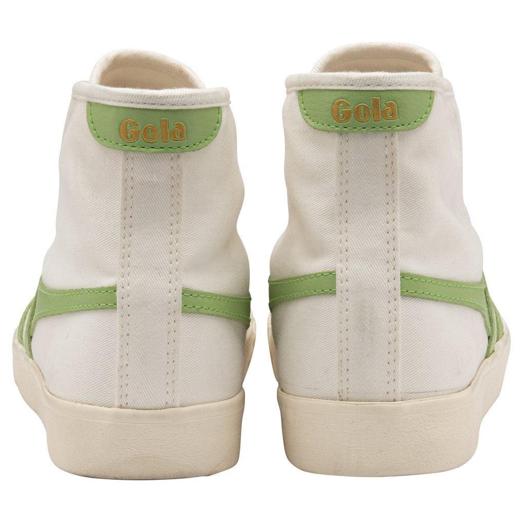 Gola Vegan Classics Tennis Mark Cox High Sneakers Branco Verdes Portugal | YIED95738