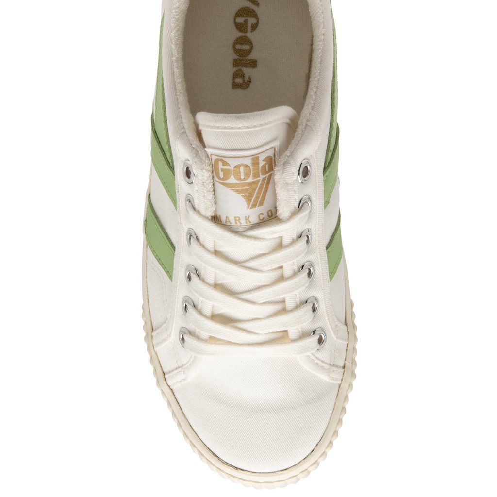 Gola Vegan Classics Tennis Mark Cox Sneakers Branco Verdes Portugal | VJFI84031