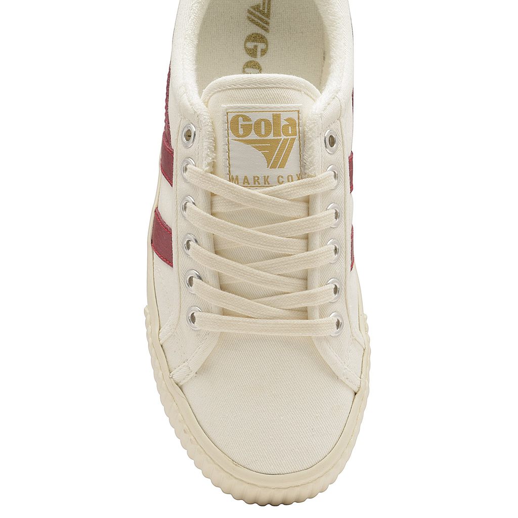 Gola Vegan Classics Tennis Mark Cox Sneakers Branco Vermelhas Escuro Portugal | SDVH92357